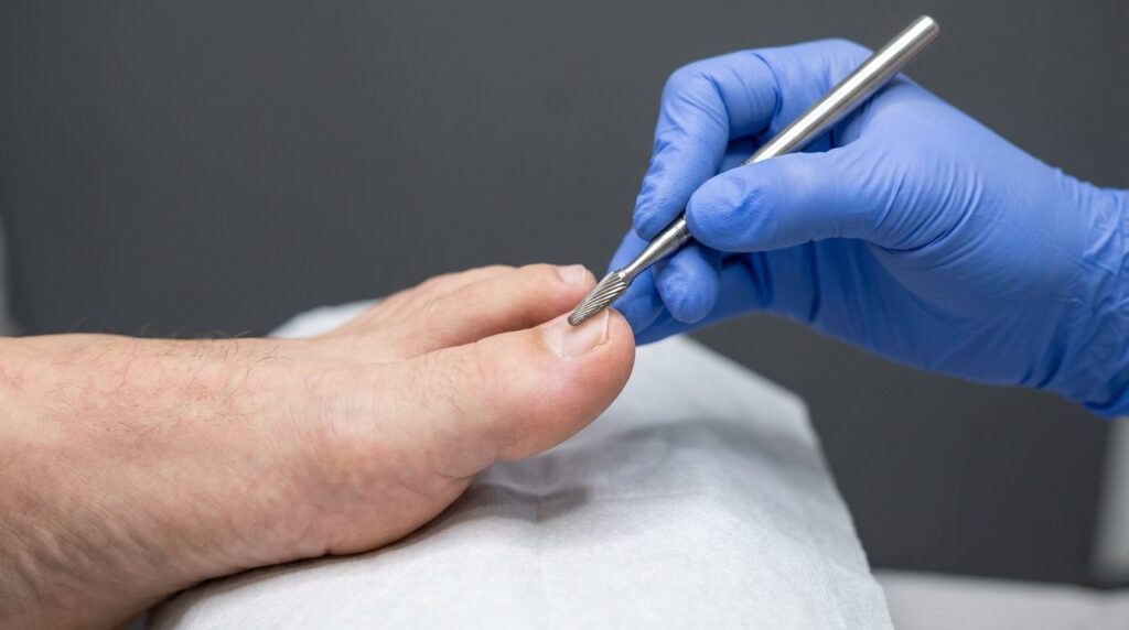 Medizinische Fußpflege für den Herrn